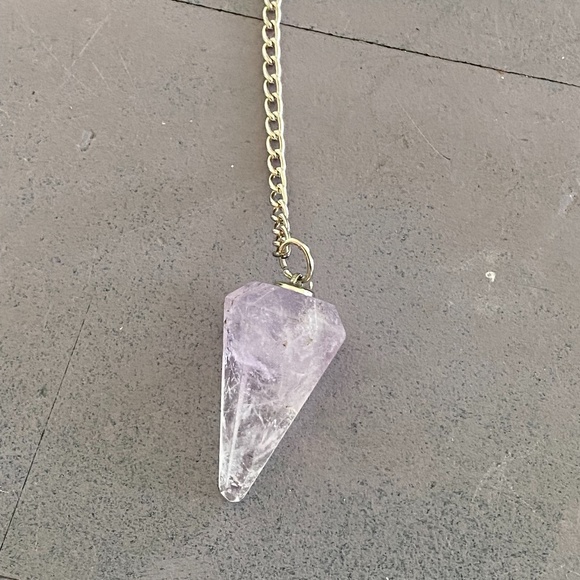 AMETHYST  Chrystal small PENDULUM NEW - Picture 2 of 3